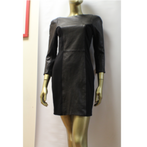Diane Von Furstenberg-   Women Leather Dress- "ARITA"-  SZ: 8