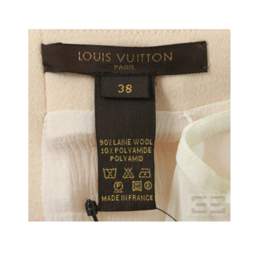 Wool dress Louis Vuitton Beige size S International in Wool - 30862387