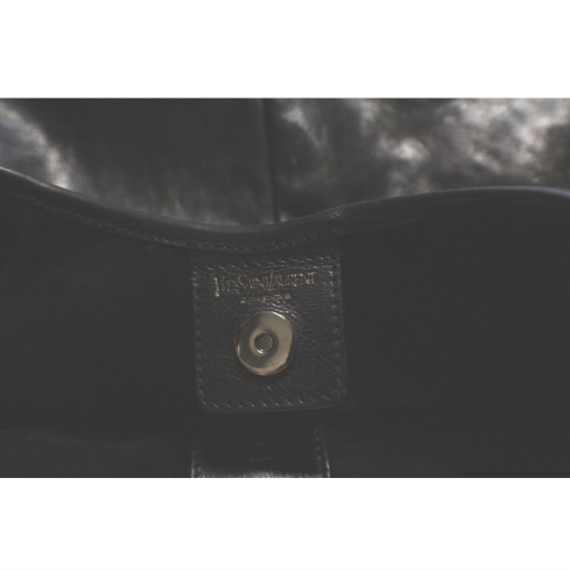 Mombasa leather handbag Yves Saint Laurent White in Leather - 31133671
